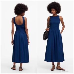 Madewell Blue Midi Dress